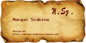 Margai Szabina névjegykártya