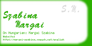 szabina margai business card